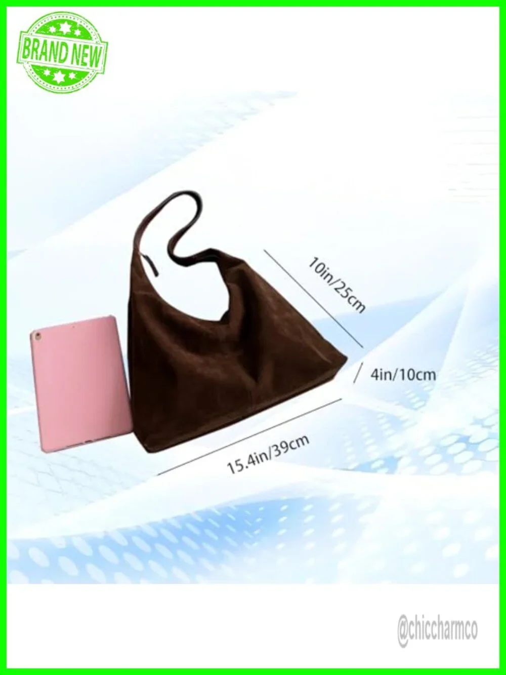 Suede Tote Purse Hobo Bag Slouchy Shoulder Handbag for Women